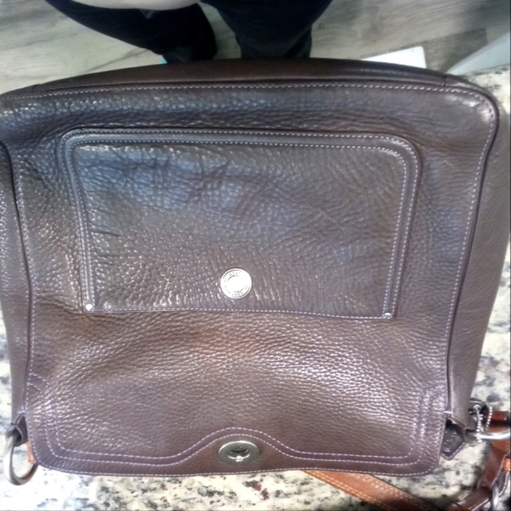 Brown Leather Coach Bag